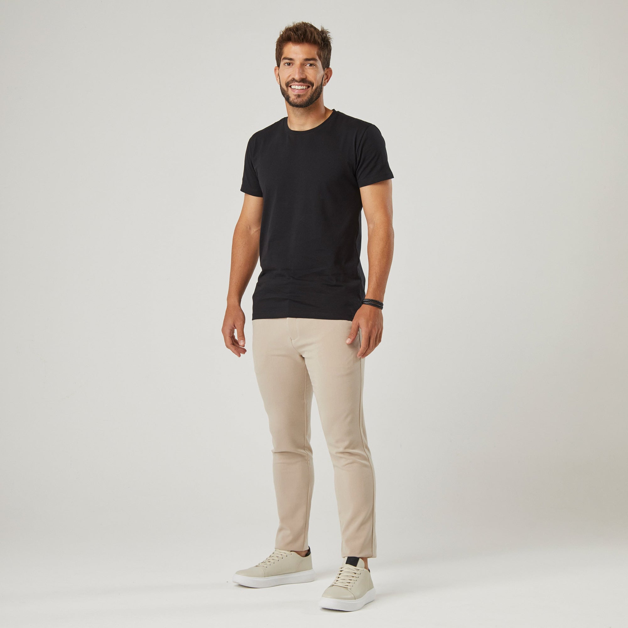 Camiseta Masculina Algodão Pima - Preta