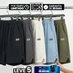 [Leve 5, Pague Só 3!] Bermuda Nexus Masculina em Tecido de Aparência de Nylon de Máxima Mobilidade com Ajuste Ergonômico e Costura Oculta