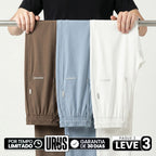 [Leve 3, Pague Só 2!] Calça Keldor Masculina em Tecido Ice Silk e Elastano de Alta Fluidez com Cós Elástico Ajustável