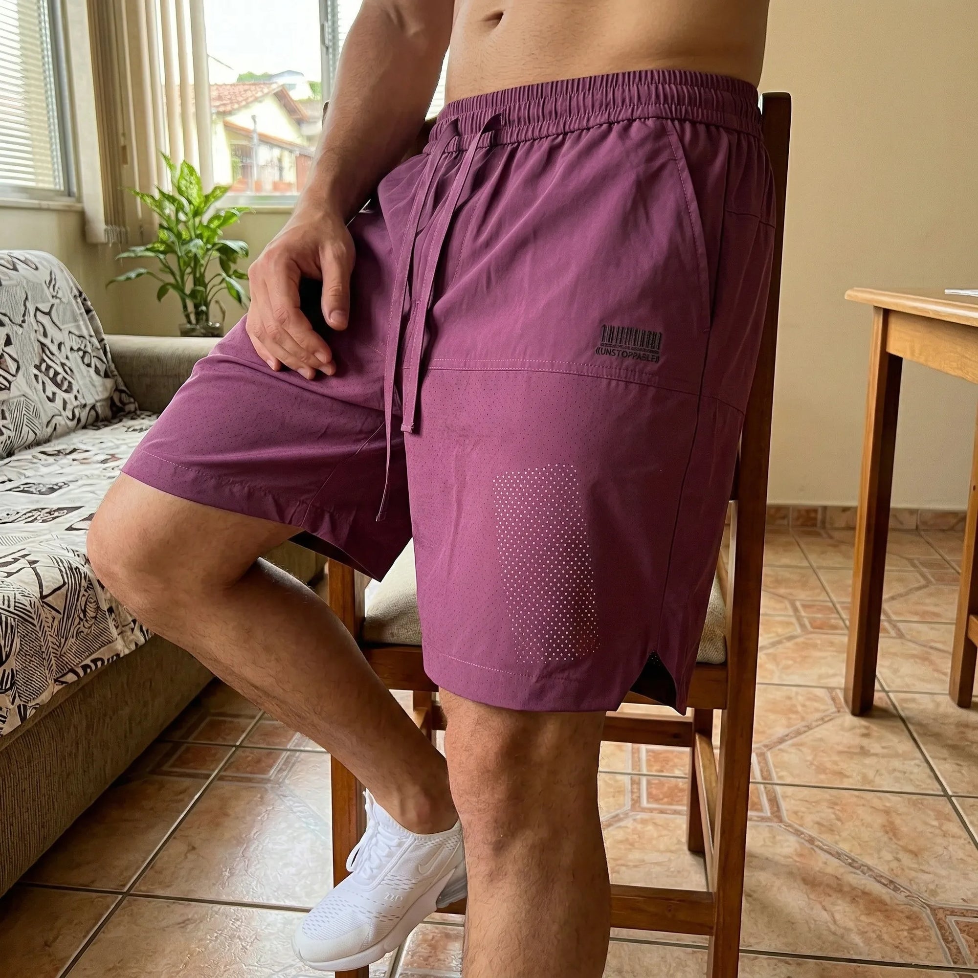 [Leve 5, Pague Só 3!] Bermuda Nexus Masculina em Tecido de Aparência de Nylon de Máxima Mobilidade com Ajuste Ergonômico e Costura Oculta