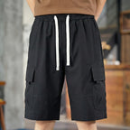 [Leve 4, Pague Só 2!] Bermuda Cargo Stark Masculina em Poliéster Resistente e Algodão de Modelagem Tática com Bolsos Expansíveis