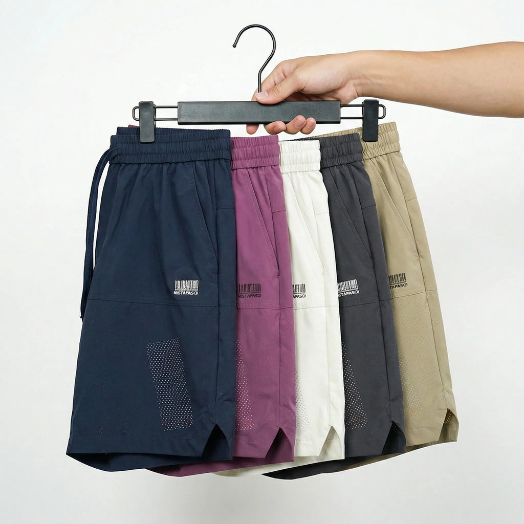 [Leve 5, Pague Só 3!] Bermuda Nexus Masculina em Tecido de Aparência de Nylon de Máxima Mobilidade com Ajuste Ergonômico e Costura Oculta