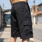 [Leve 4, Pague Só 2!] Bermuda Cargo Stark Masculina em Poliéster Resistente e Algodão de Modelagem Tática com Bolsos Expansíveis